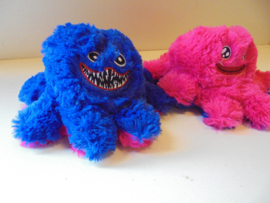 pluche Octopus  monster 18 x 10 cm prijs per stuk