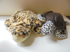 pluche schildpad set A15- 2 stuks 36 cm prijs per set a 2 stuks