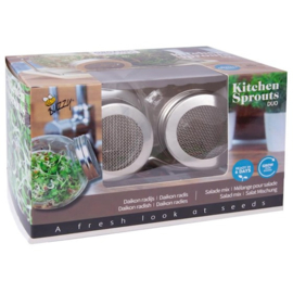 Sprouting Duo pot met schaal BIO