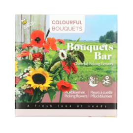 Buzzy Bouquets Bar Cheerful Picking Flowers