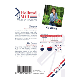 Holland Mill Peper Cayenne long slim