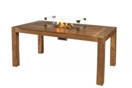 Glazen ombouw Cocoon Table Inbouwbrander rechthoek