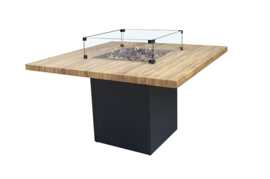 Cozy Living vuurtafel Sagres black/teak