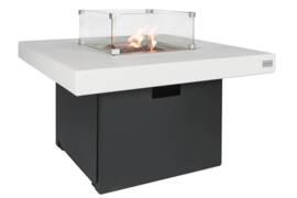 Easyfires vuurtafel Milano rechthoek zwart wit