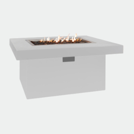 Easyfires vuurtafel Milano rechthoek wit