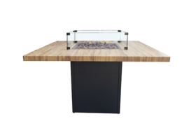 Cozy Living vuurtafel Sagres black/teak