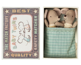 TWINS BABY MICE IN MATCHBOX