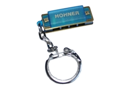 Kleine Hohner mondharmonica - Blauw kunststof