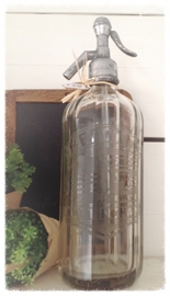 Brocante spuitfles met opdruk redgate