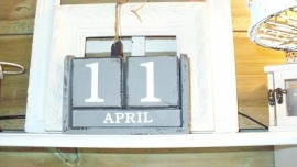 houten blokkalender verkocht!!!