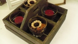 bakje met sfeerlichtje en potpourrie verkocht!!