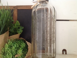 Brocante spuitfles met opdruk redgate