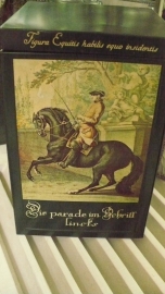 oud blik met paard en ridder!! verkocht!!