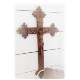 Mooi oud houten kruis verkocht!!
