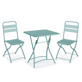 Feros Breeze Bistro Set - Blauw