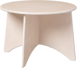 Van Dijk houten ronde kinder tafel Wit
