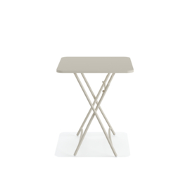 Feros Breeze Bistro Klaptafel Metaal - Beige