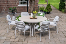Garden Impressions Edison tuintafel Ø148 cm Taupe