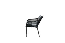 Garden Impressions Pescara dining fauteuil zwart