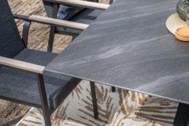 Garden Impressions Ireland tuintafel 240x100 cm Donkergrijs