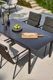 Hartman Shinzo Dining Tuintafel 180cm Zwart
