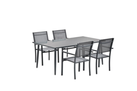 Garden Impressions Perth Tuintafel 180x100 Donkergrijs