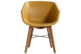 Hartman Amalia Dining Teak Tuinstoel Curry Yellow