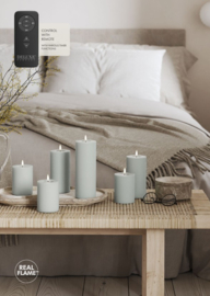 Deluxe Homeart LED stompkaars met Real Flame - vele kleuren