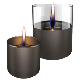 Tenderflame Lilly 8 & 10 Tafelvuur - gun metal - Giftset