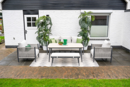 Garden Impressions Teramon tuintafel 160x90 cm Zwart