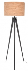 Zuiver Tripod Cork Vloerlamp Zwart