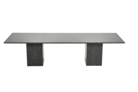 Garden Impressions Viking Granieten Tuintafel 300x100 Donkergrijs
