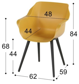 Hartman Sophie Studio Dining Tuinstoel Curry Yellow