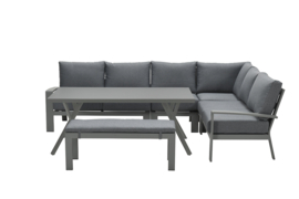 Garden Impressions Rondo Loungeset - 5-persoons - Donkergrijs