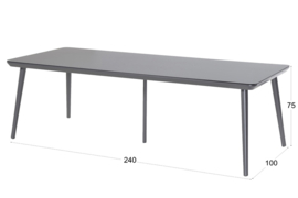 Hartman Sophie Studio HPL Tuintafel Xerix 240x100cm