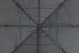 Garden Impressions Hawaii King pole parasol 400x400 - Dark Grey