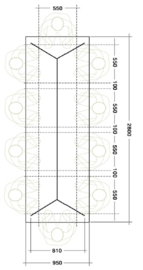 Indusigns Hairpin Symetrisch Tafelfame Size L