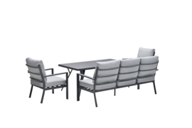 Garden Impressions Sergio Loungeset - 6-persoons - Grijs