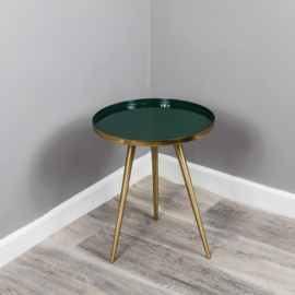 Native Side Table Green Enamel