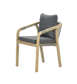 Santos dining fauteuil grijs