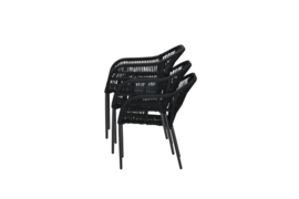 Garden Impressions Pescara dining fauteuil zwart