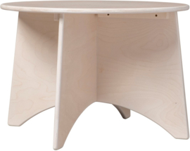 Van Dijk houten ronde kinder tafel Wit