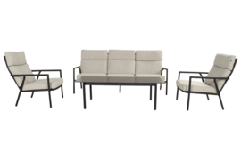 Hartman Shinzo Loungeset Zwart met Loungetafel