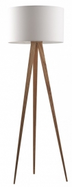 Zuiver Tripod Wood Vloerlamp Zwart