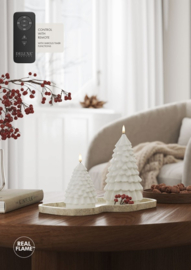 Deluxe Homeart LED Kerstboomkaars met Real Flame Groen
