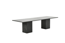 Garden Impressions Viking Granieten Tuintafel 300x100 Donkergrijs