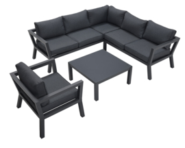 Garden Impressions Colorado lounge fauteuil zwart