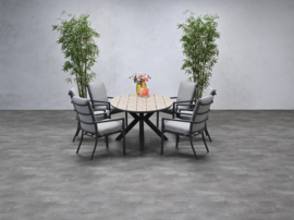 Garden Impressions Sergio dining fauteuil grijs