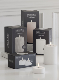 Deluxe Homeart LED stompkaars met Real Flame - vele kleuren