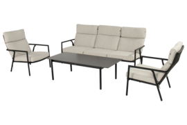 Hartman Shinzo Loungeset Zwart met Loungetafel